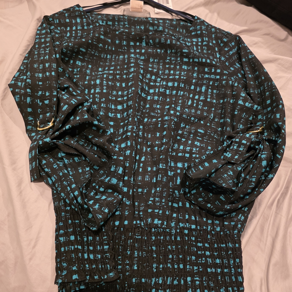 Michael Kors Black and Teal Dress